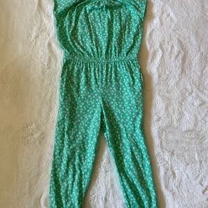 Green Floral Jumpsuit